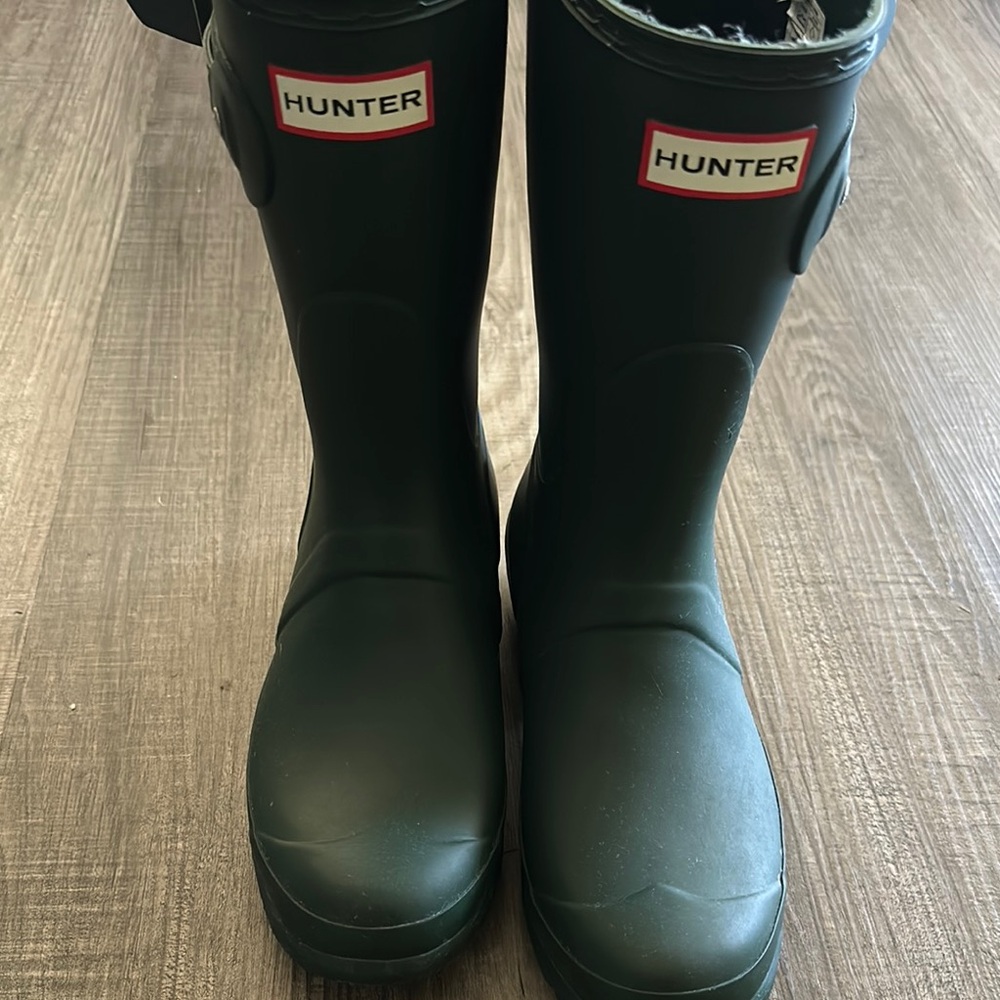 Hunter Green Rain Boots